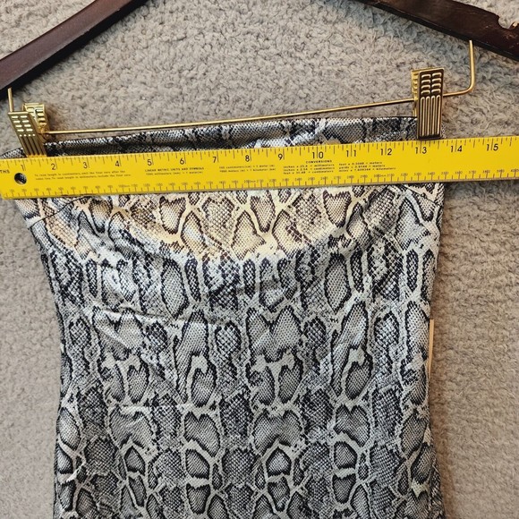 Superdown Naomi Mini Dress in Silver Snake Small Fully Lined Metallic Fabric 💲 - Picture 8 of 10